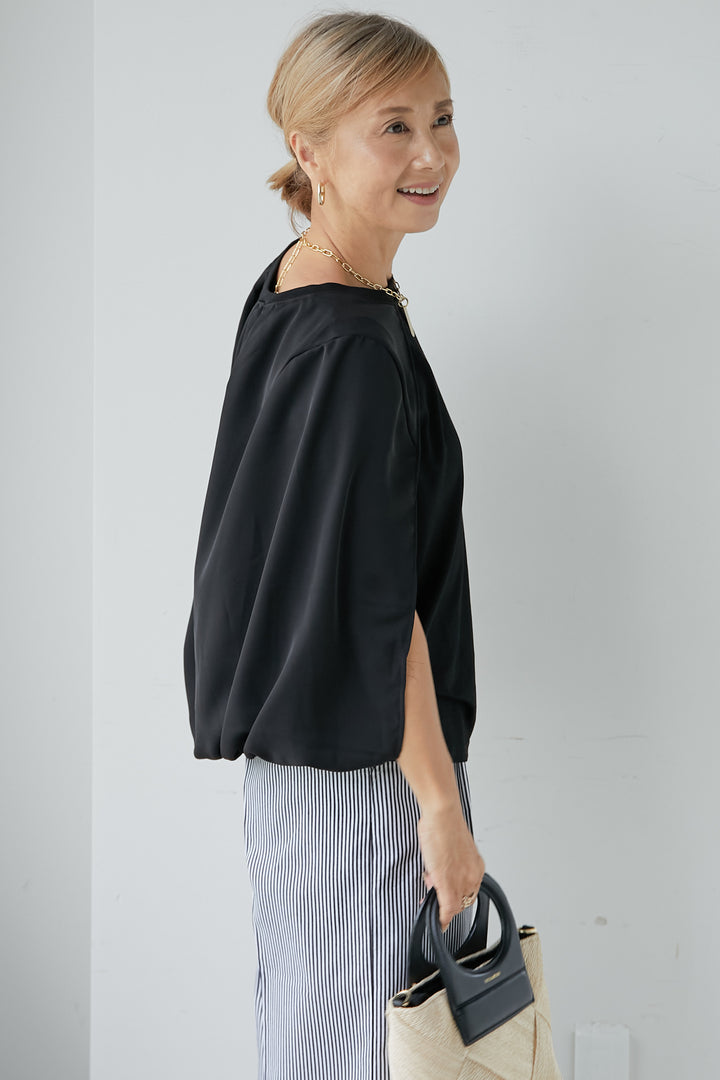 [2SET] Cape cloak pullover 