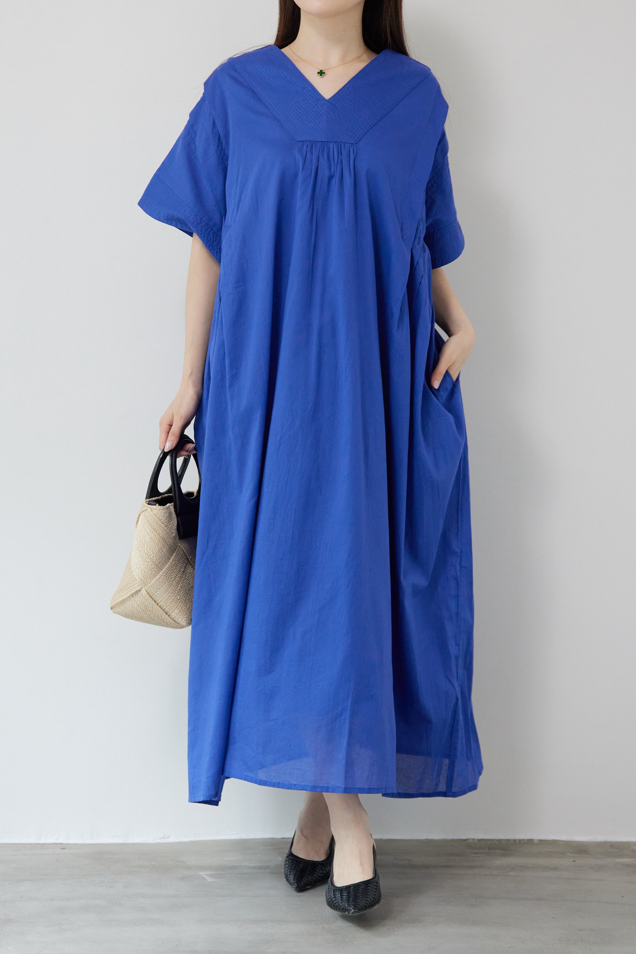 ひおたん コットンボイル カフタンワンピース – plusotoha