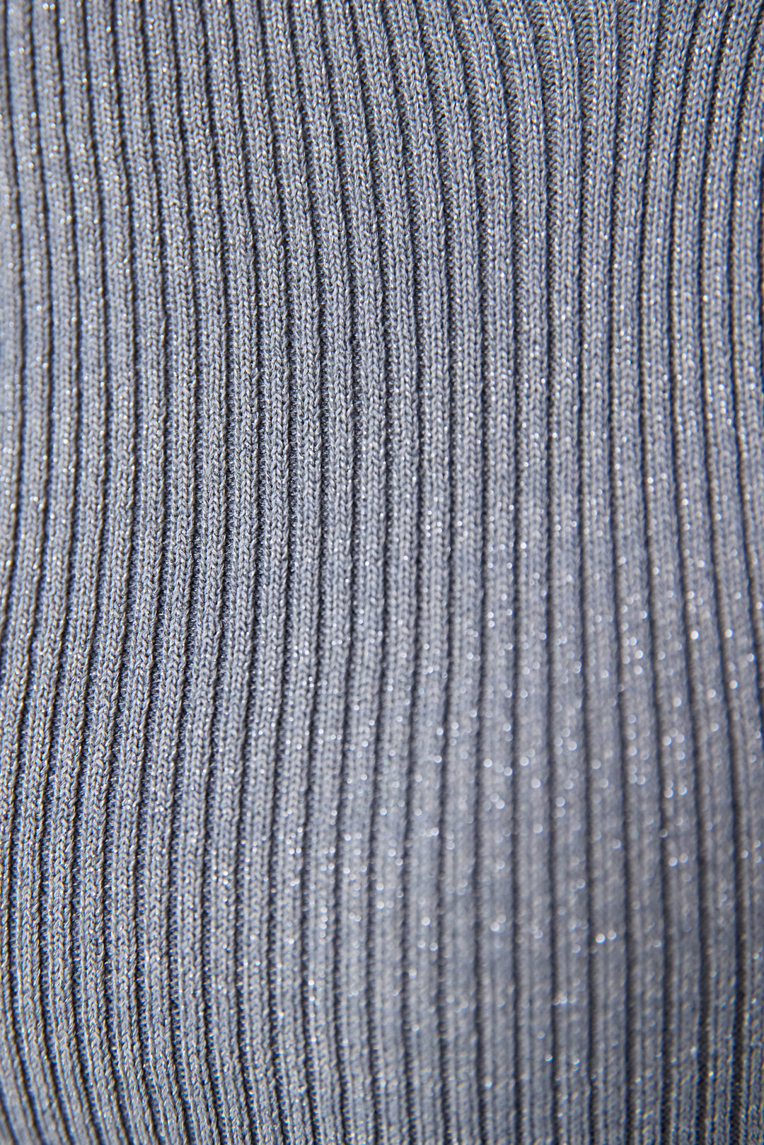 アシメネックリブニット