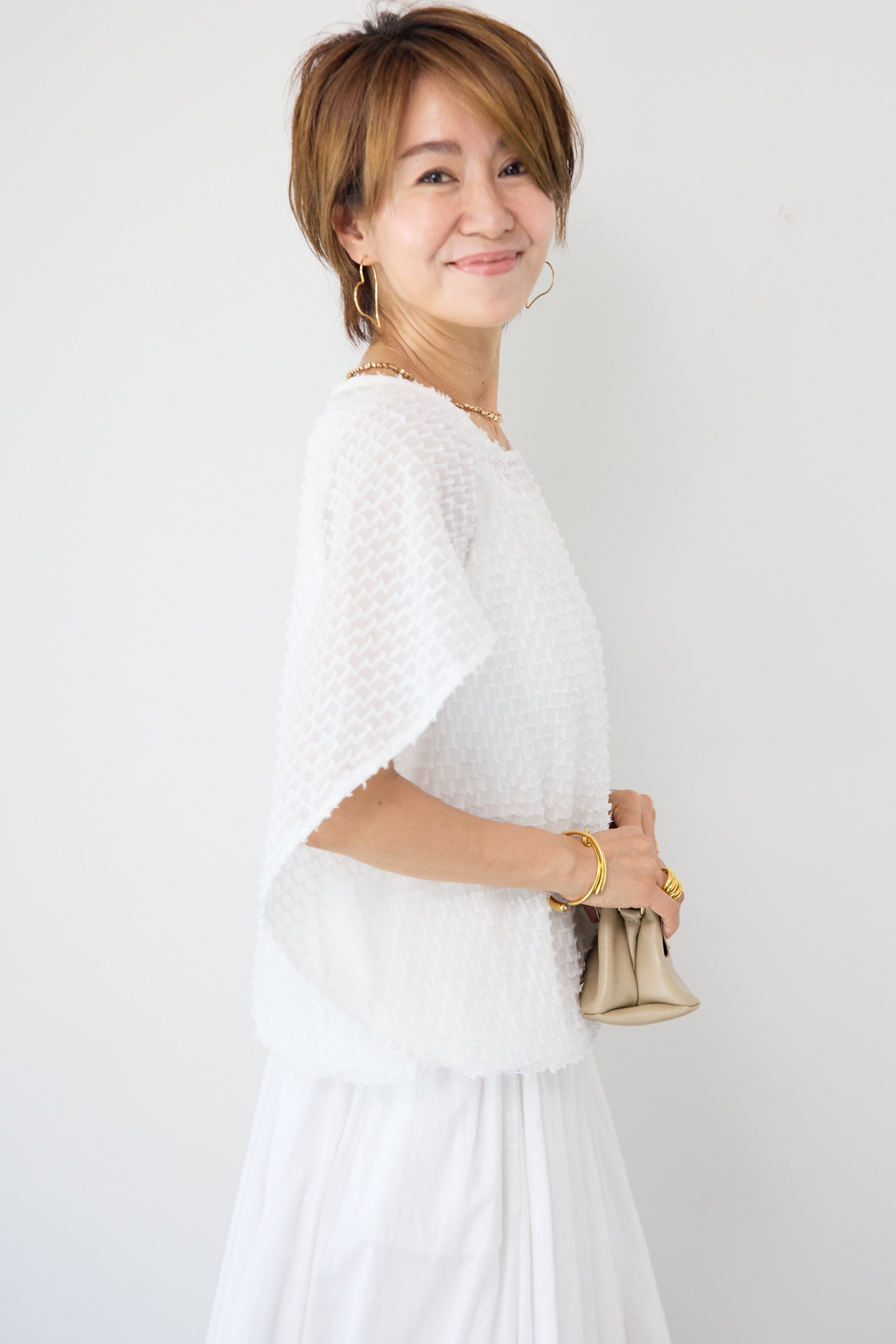 hyeon ジャガードブラウス シアージャガードブラウス – plusotoha