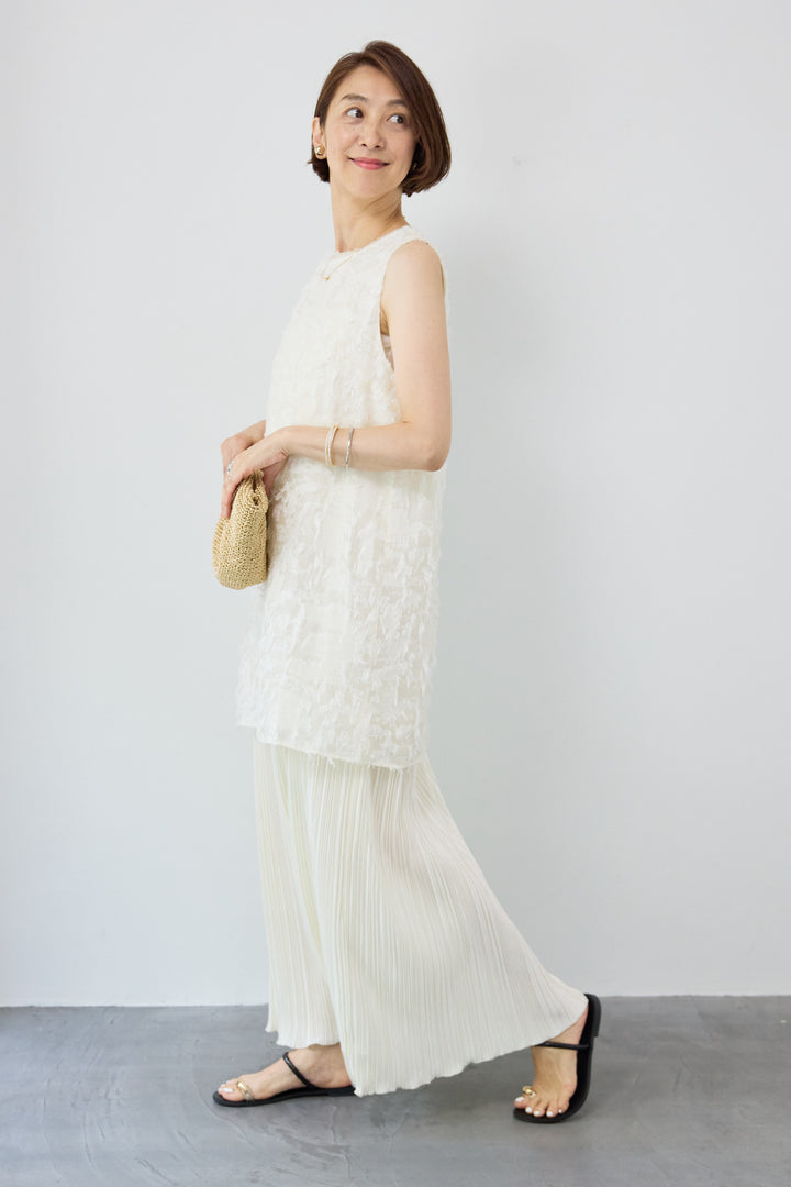 カットジャガードドッキングワンピース