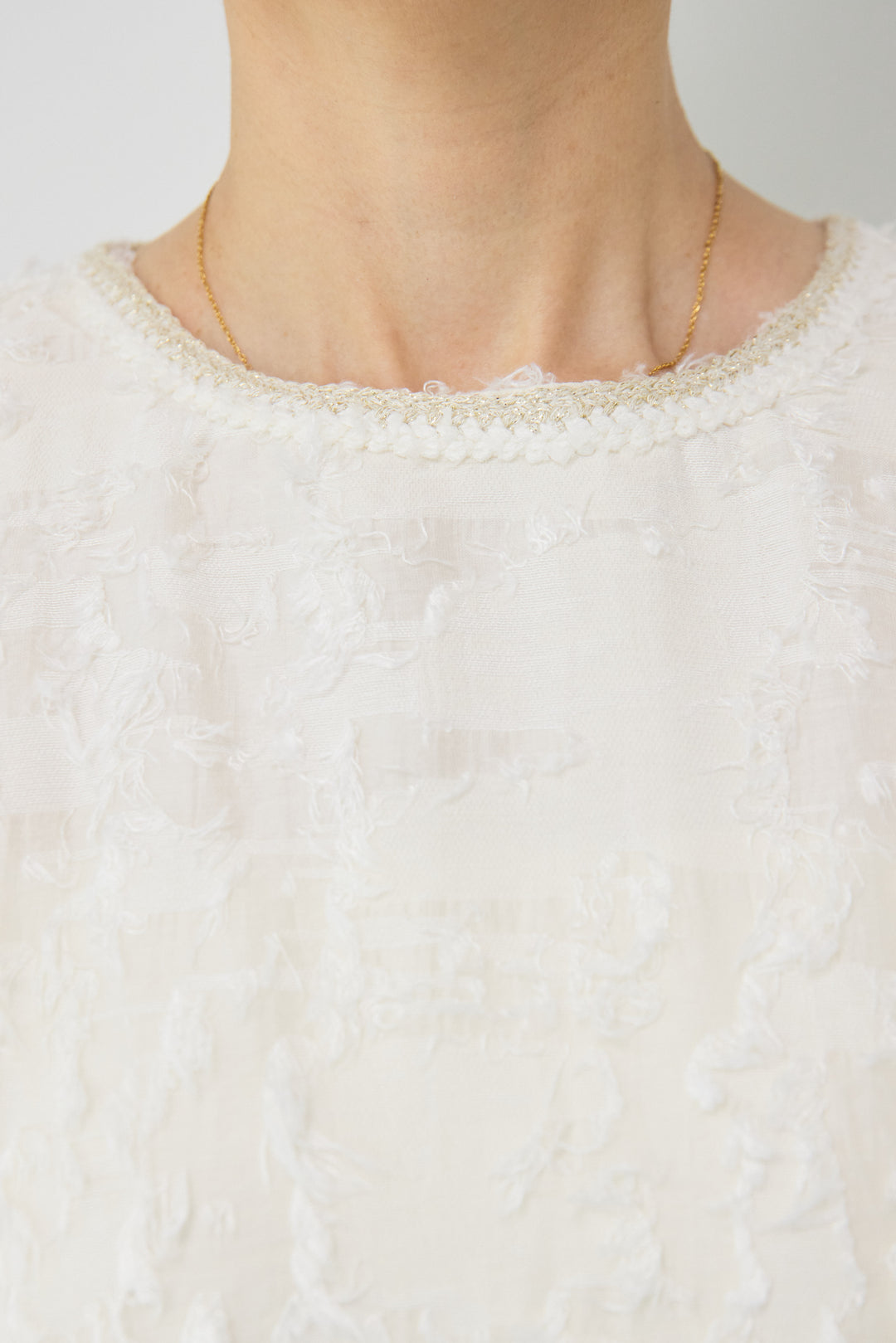 カットジャガードドッキングワンピース