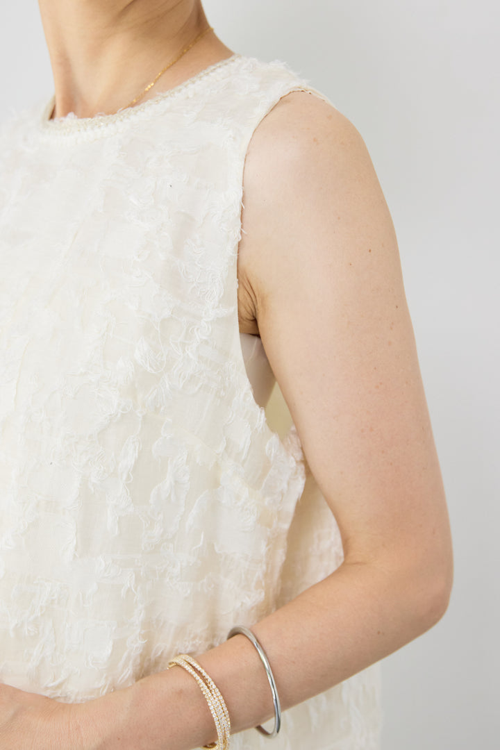 カットジャガードドッキングワンピース