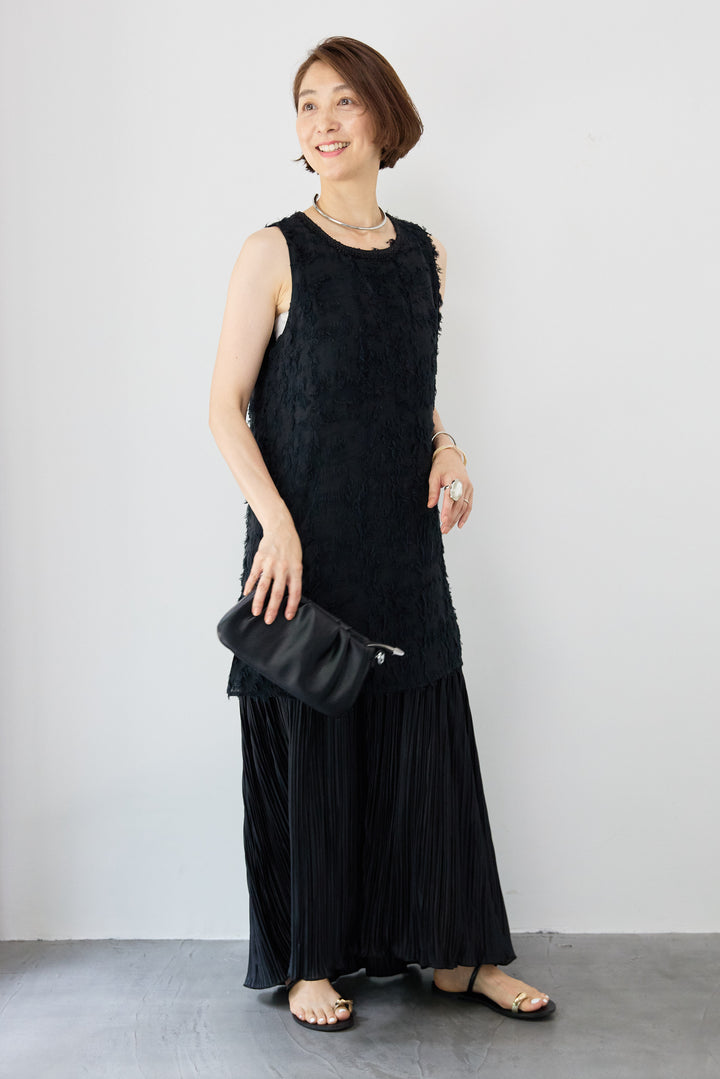 カットジャガードドッキングワンピース