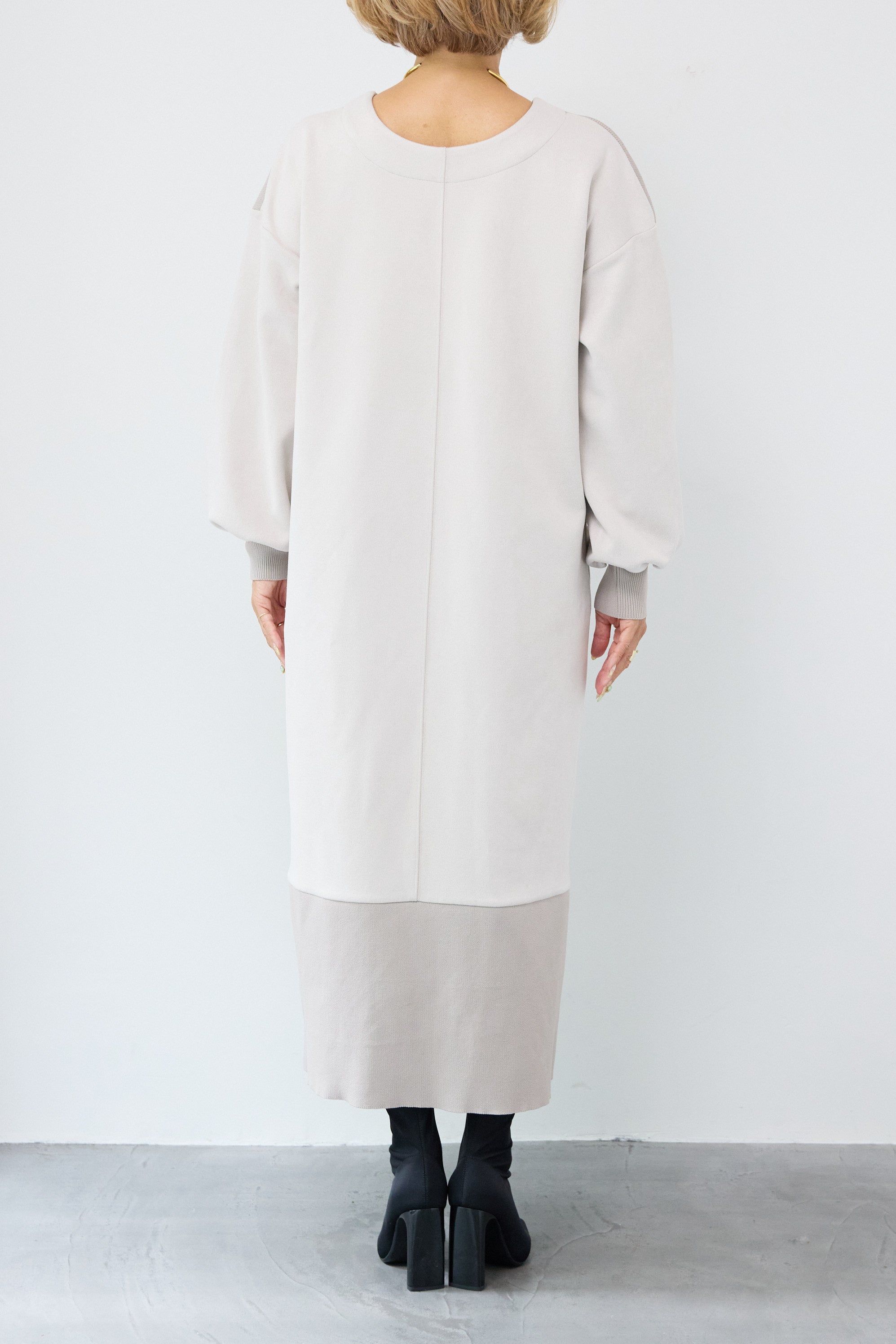 スエード×リブニット2WAYワンピース – plusotoha