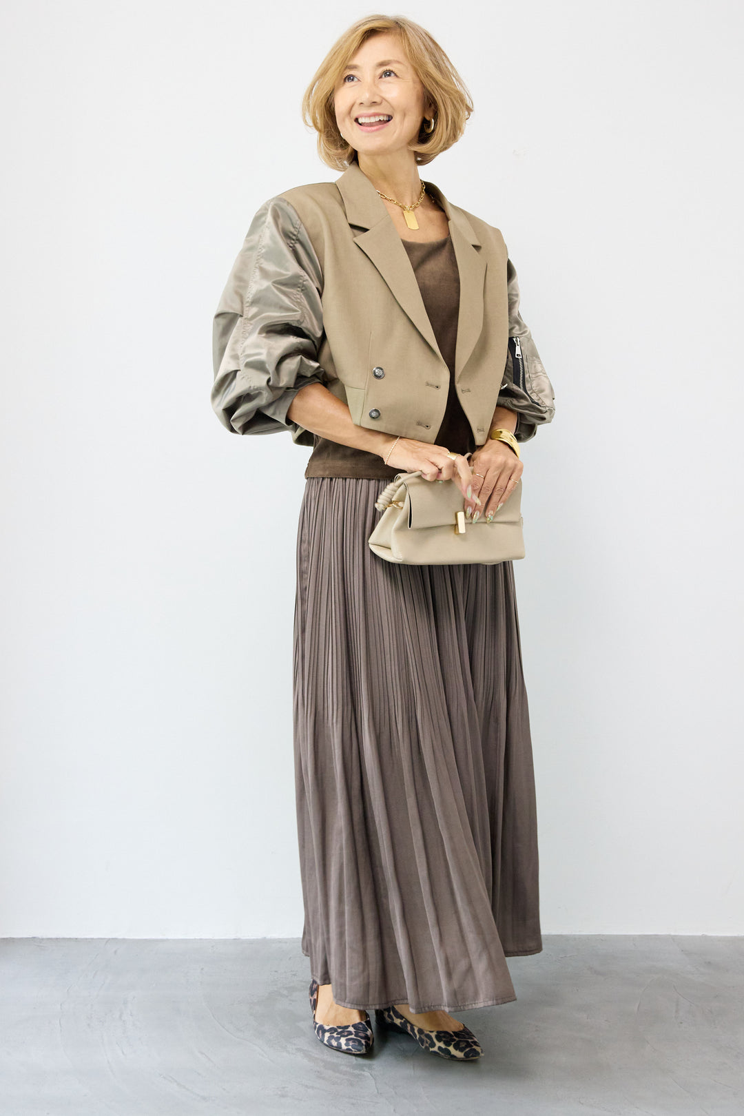 MA-1テーラードショートジャケット