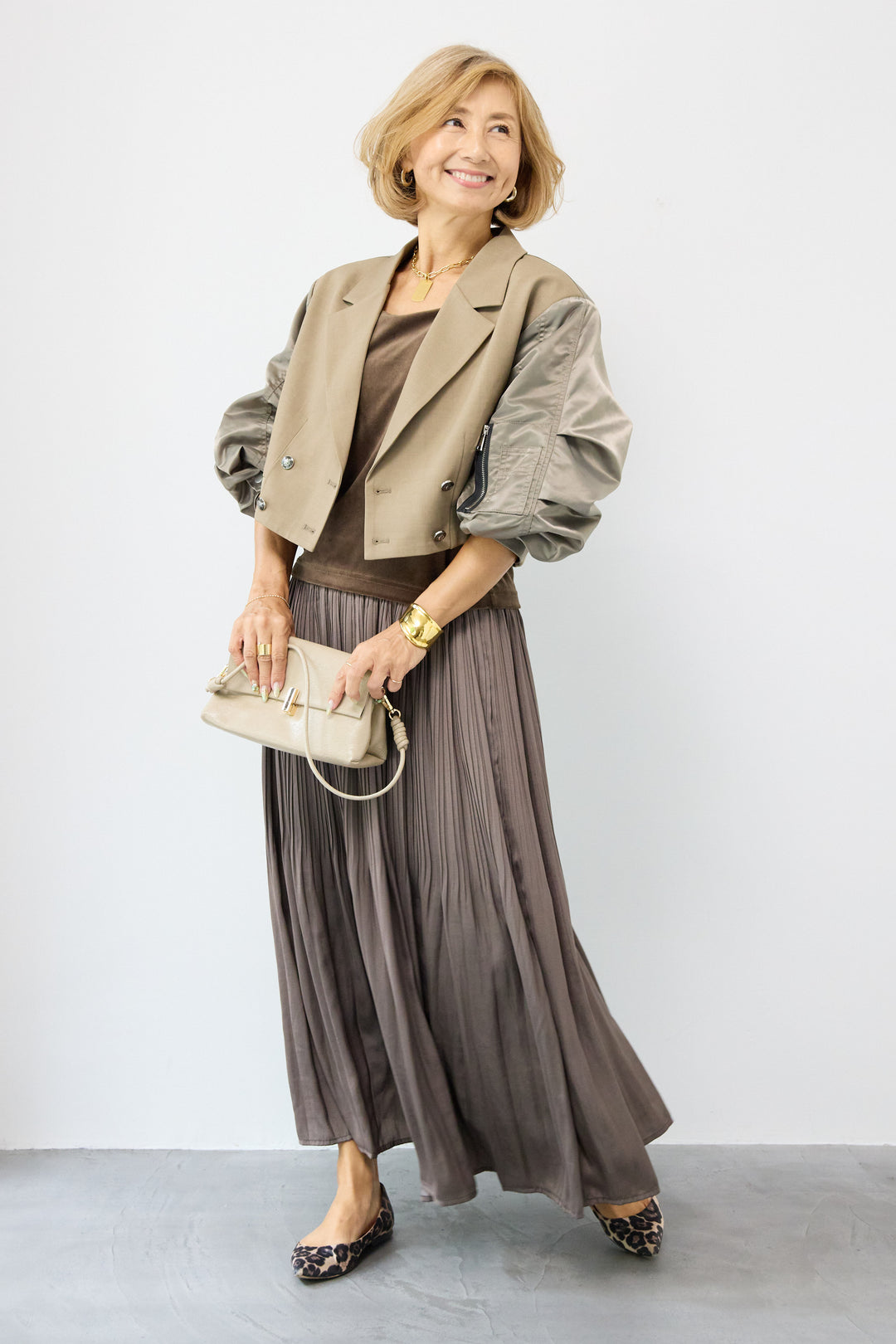 MA-1テーラードショートジャケット