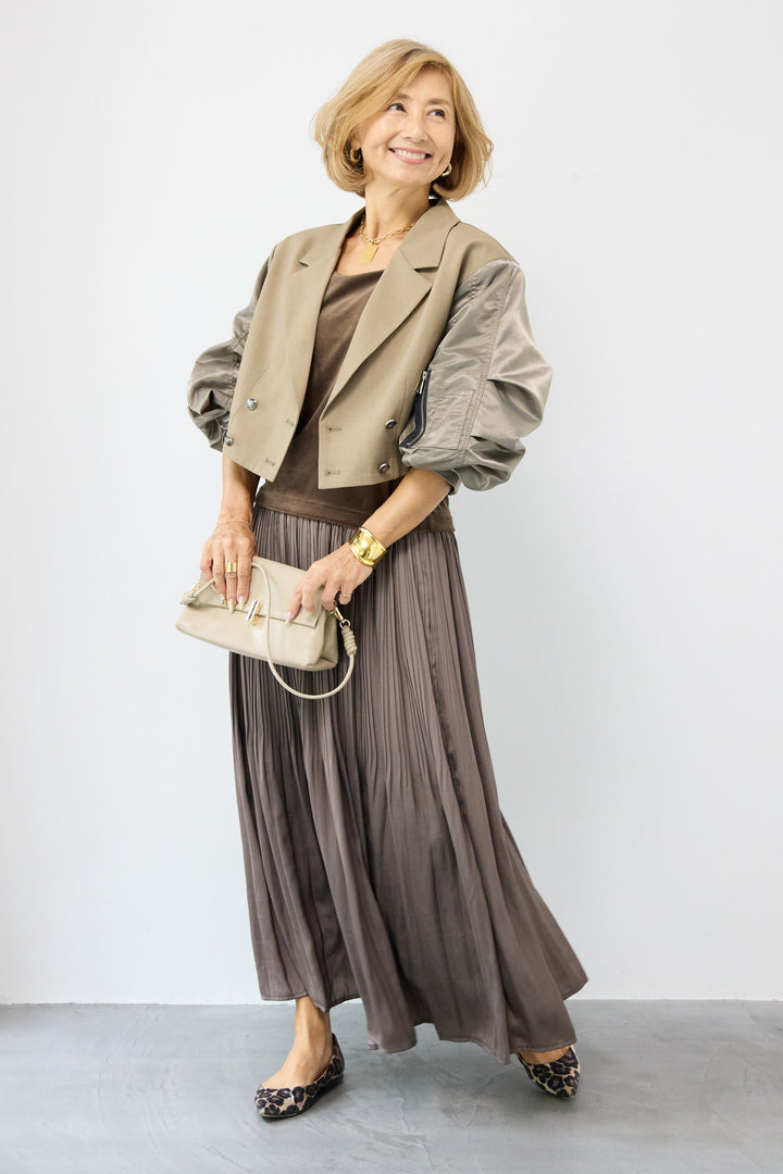 MA-1テーラードショートジャケット