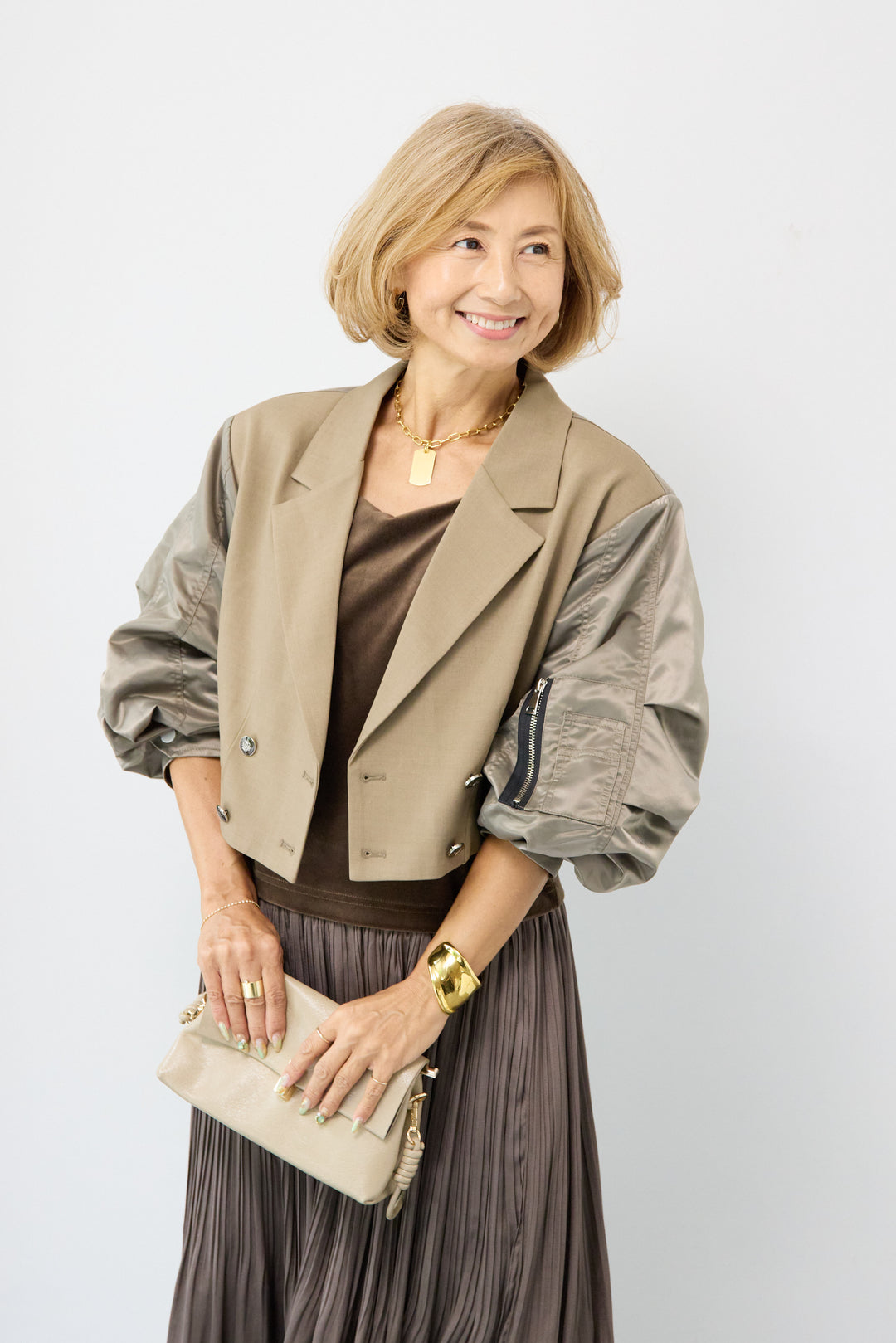 MA-1テーラードショートジャケット