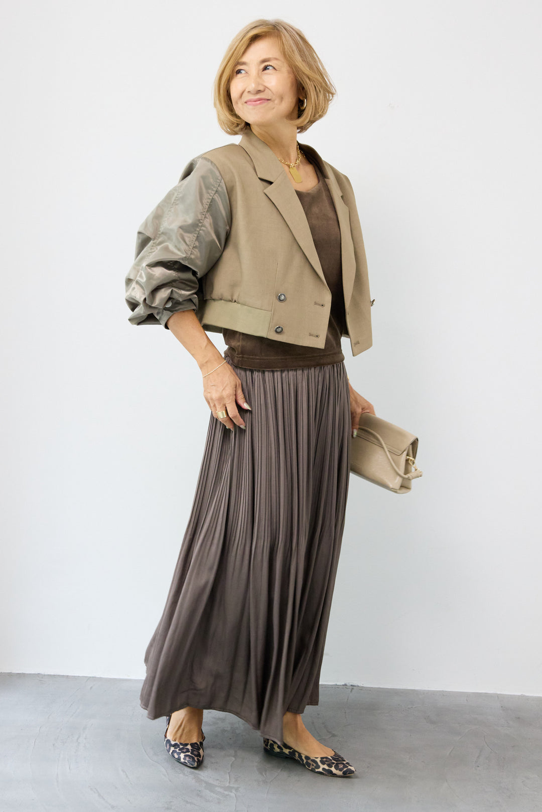 MA-1テーラードショートジャケット