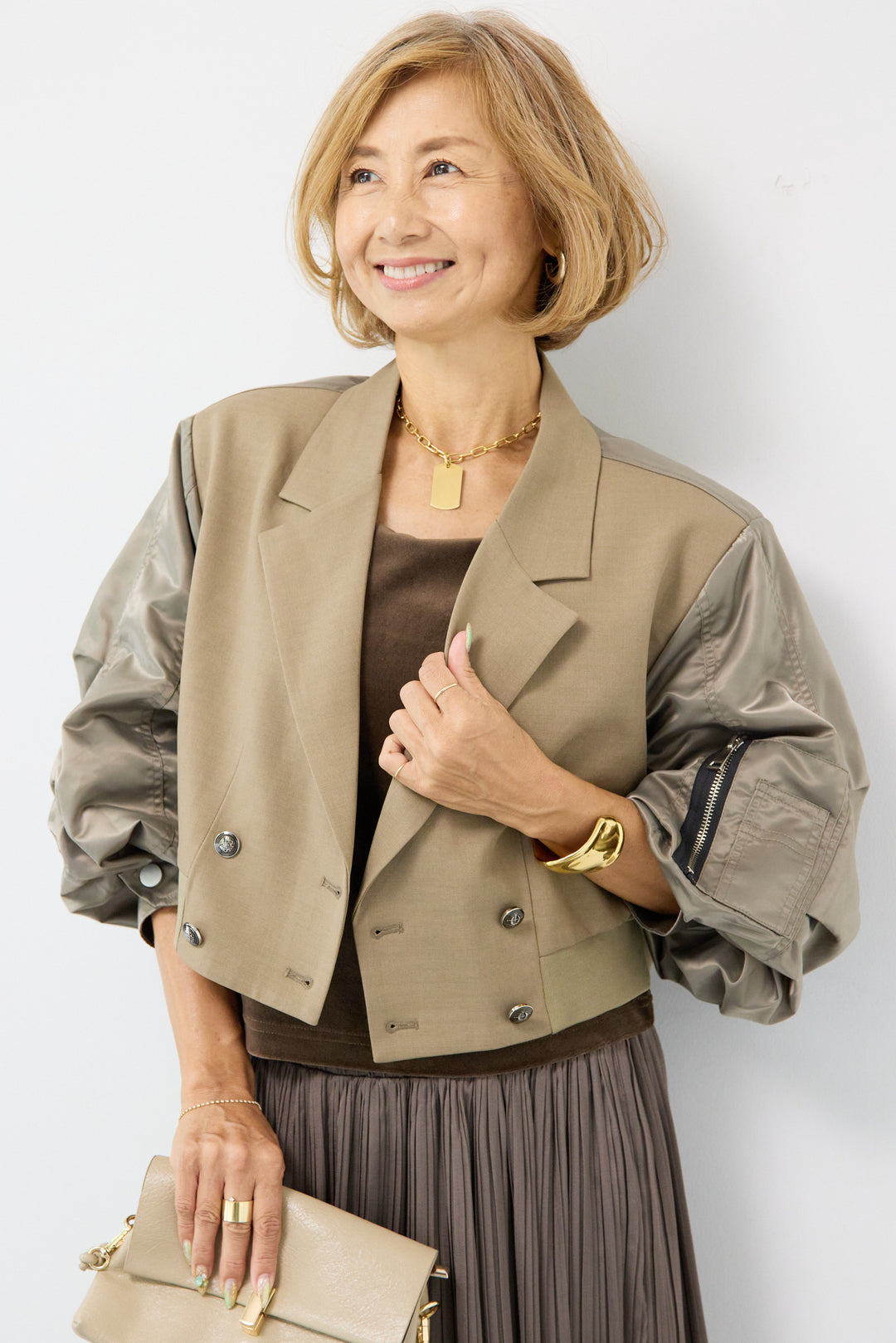 MA-1テーラードショートジャケット