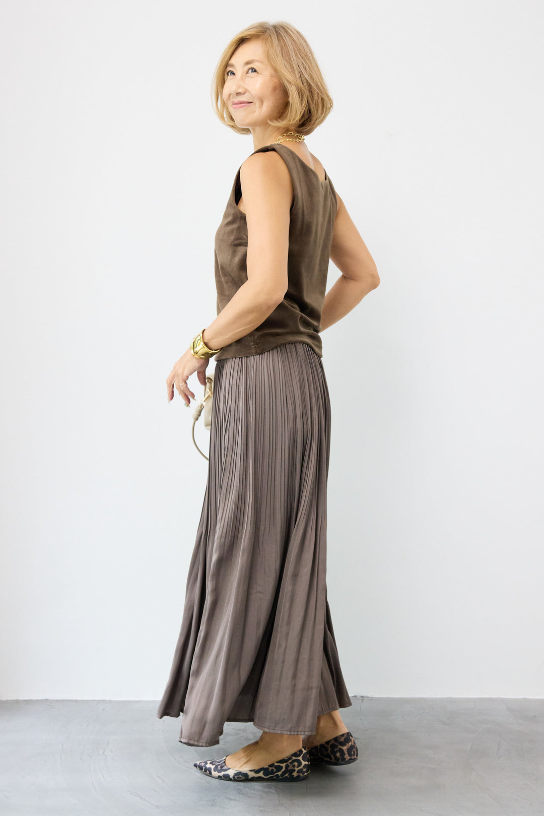 前後2WAYベロアタンクトップ