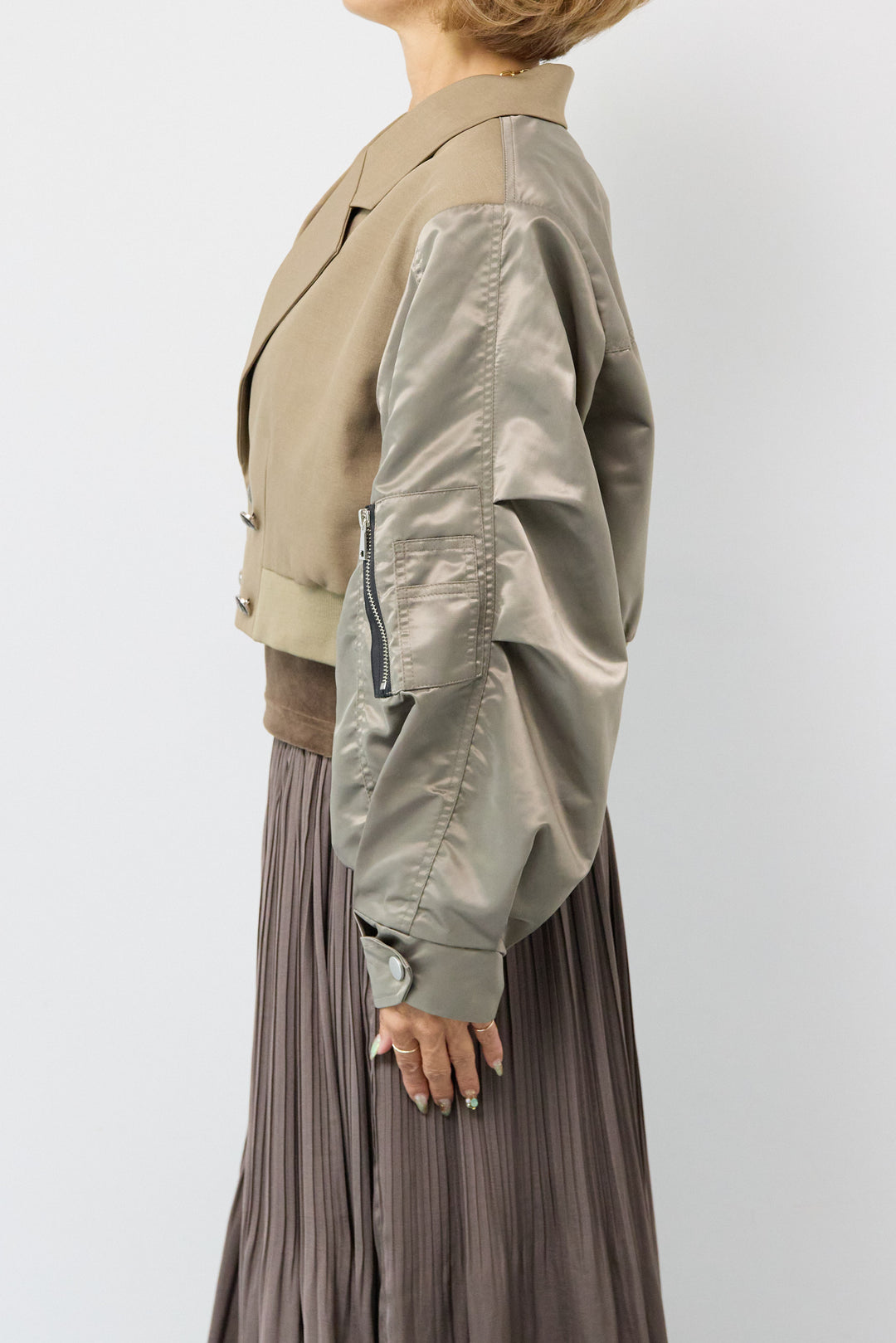 MA-1テーラードショートジャケット