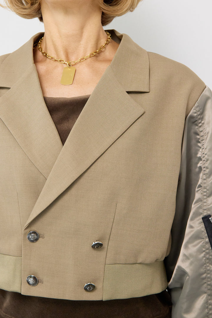 MA-1テーラードショートジャケット