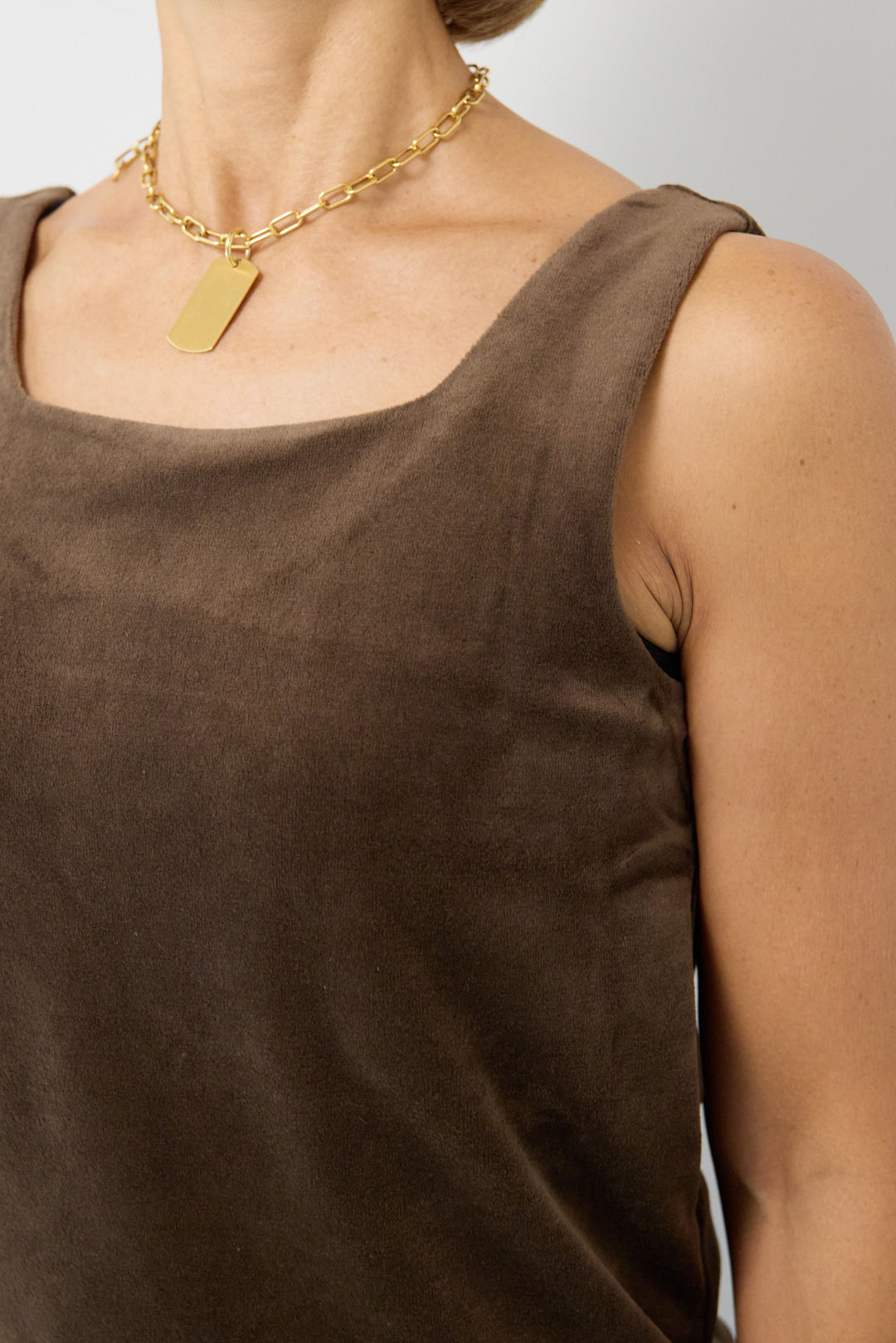 前後2WAYベロアタンクトップ