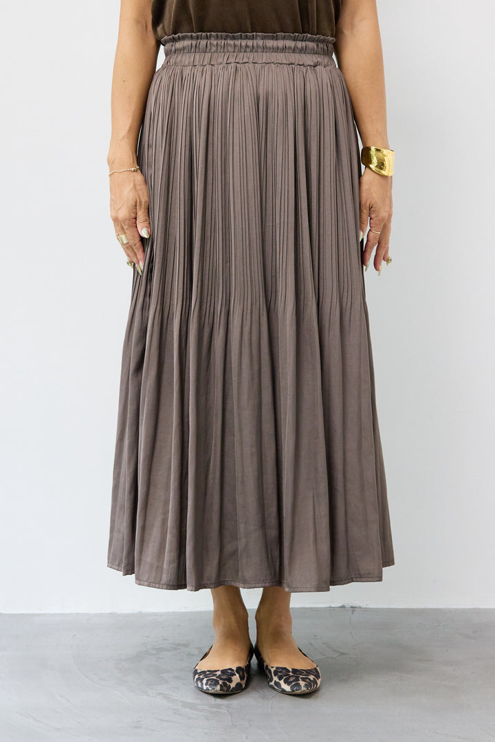 ヴィンテージサテンプリーツスカート