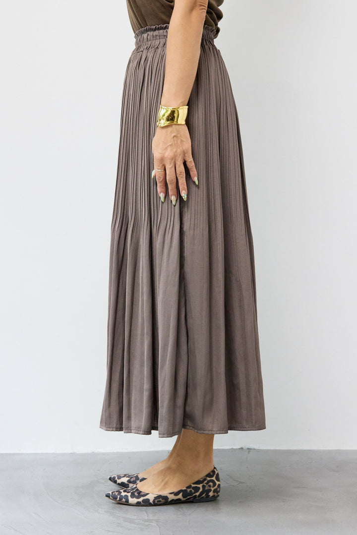 ヴィンテージサテンプリーツスカート