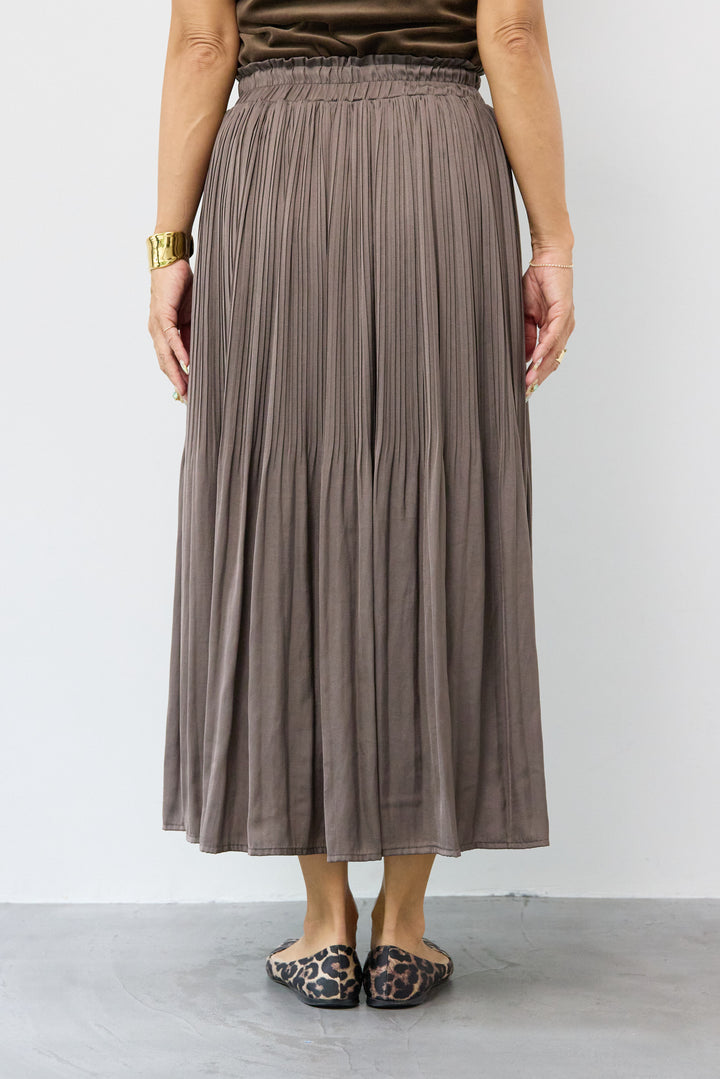 ヴィンテージサテンプリーツスカート