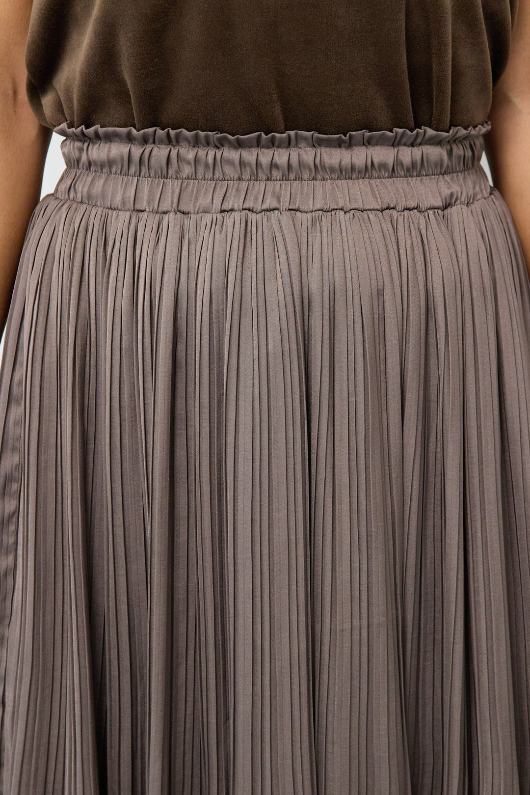 ヴィンテージサテンプリーツスカート