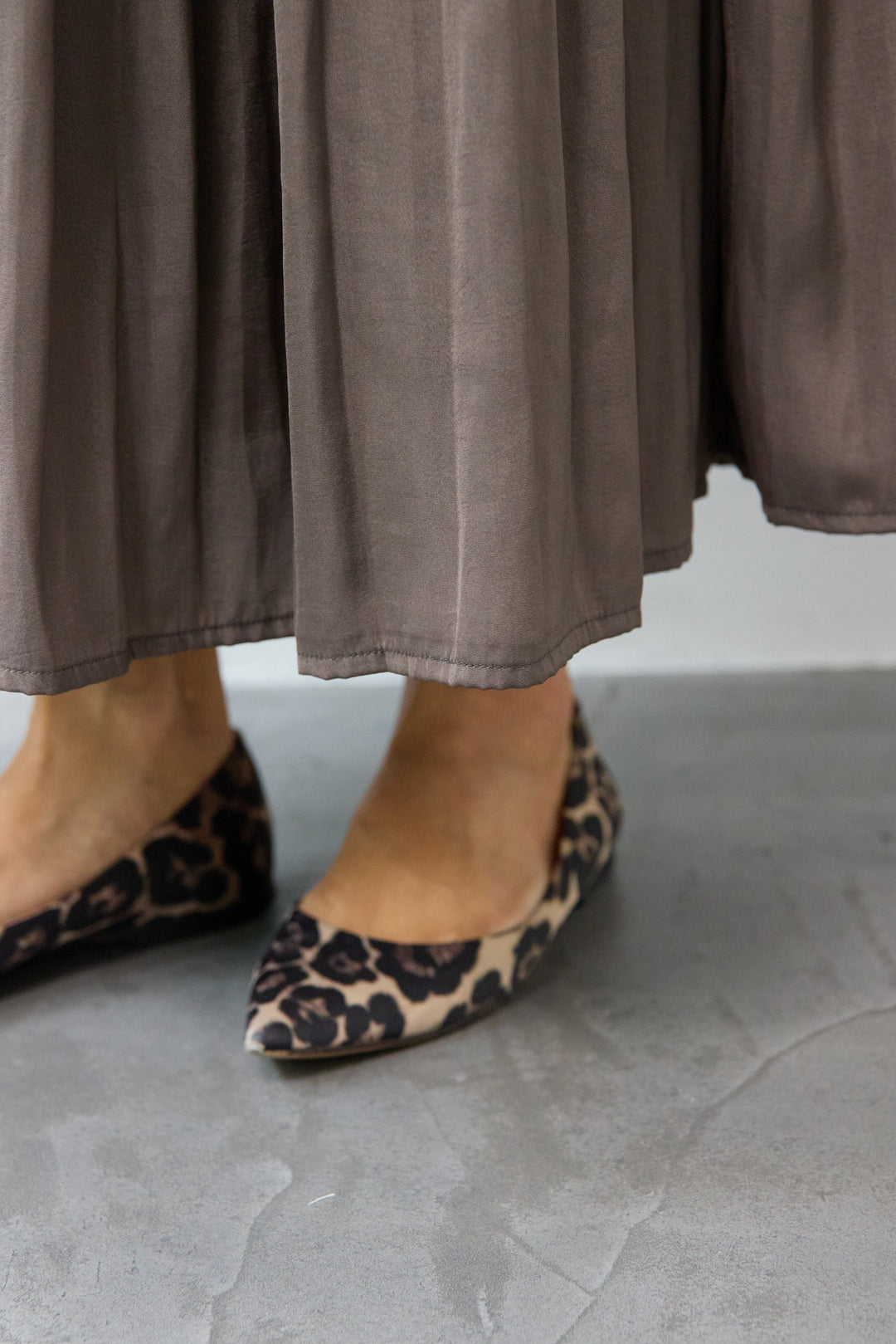 ヴィンテージサテンプリーツスカート