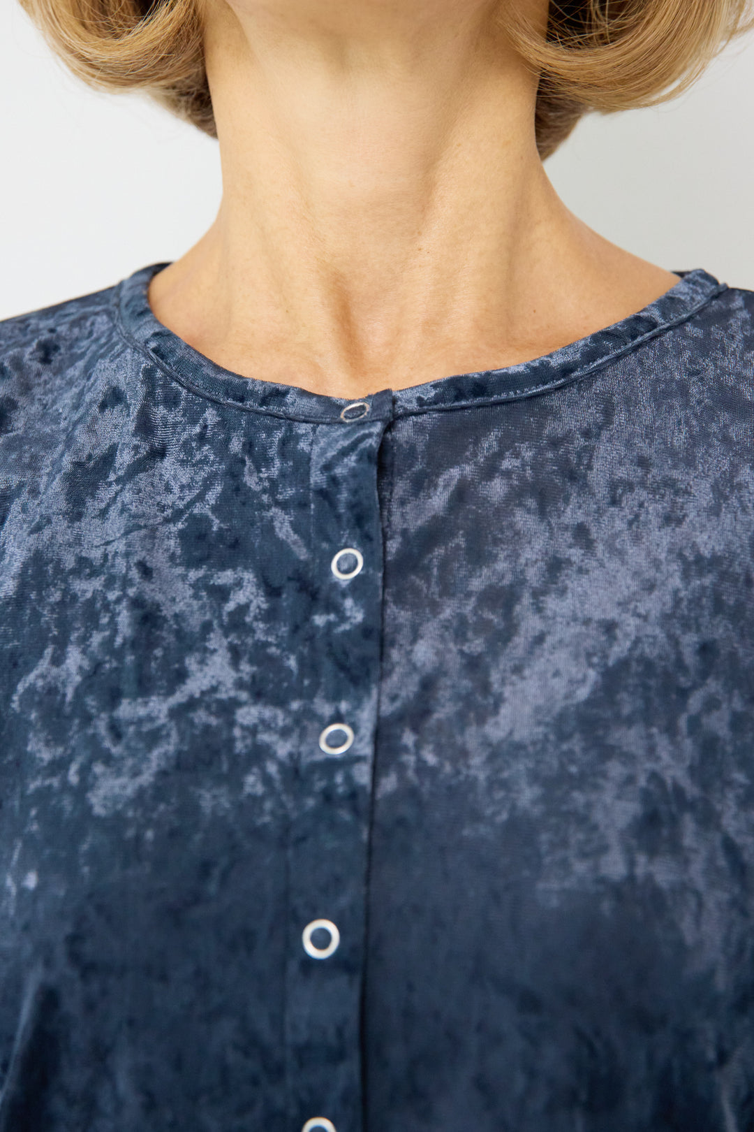 シアーベロア ハーフスリーブカーディガン