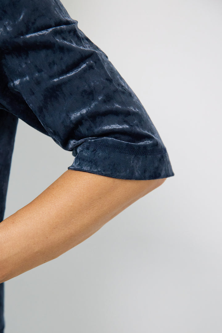 シアーベロア ハーフスリーブカーディガン