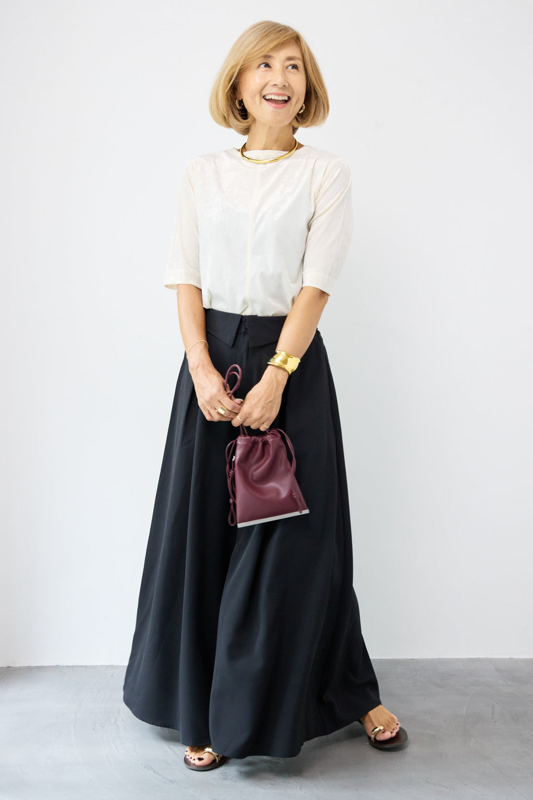 シアーベロア ハーフスリーブカーディガン