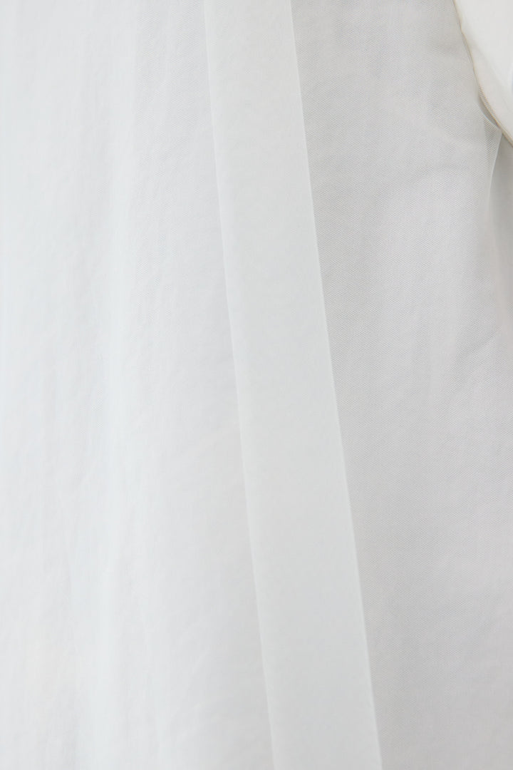 チュールレイヤードブラウス