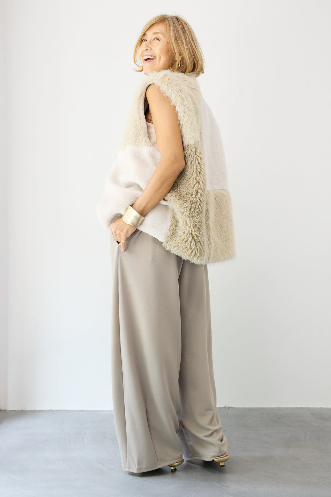 異素材切替ファーベスト