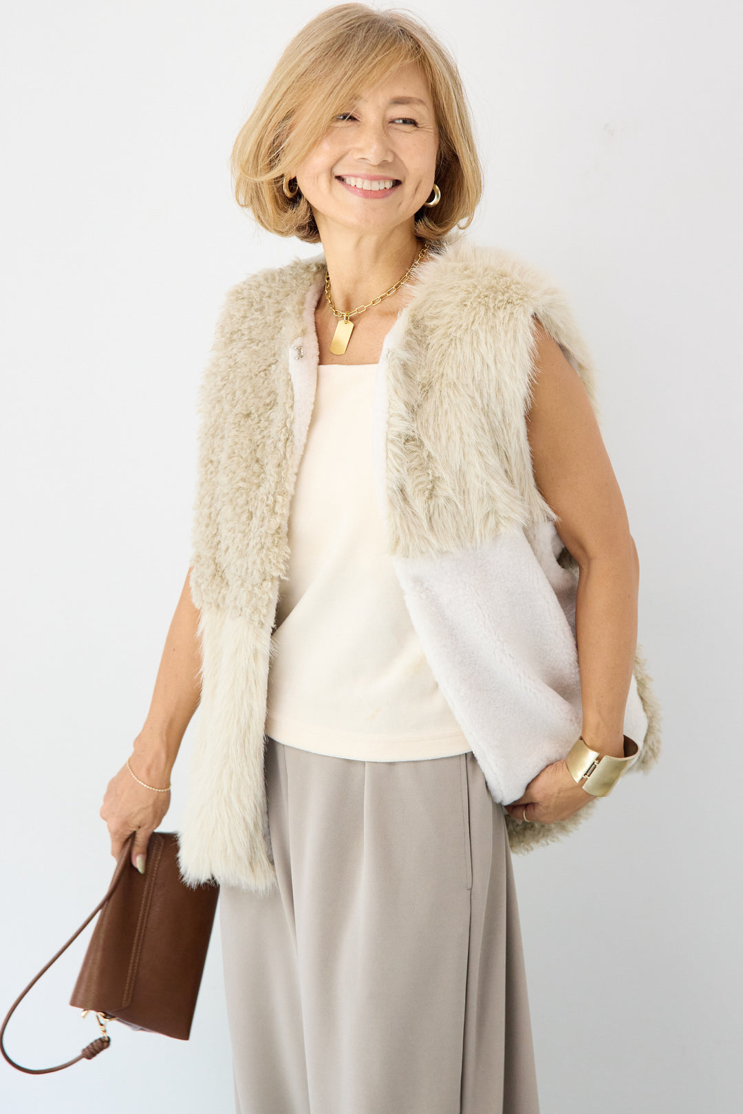 異素材切替ファーベスト