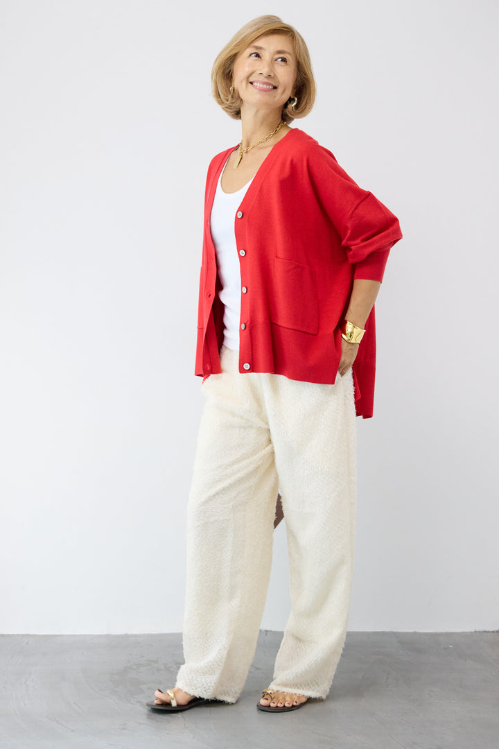 【REIKOコラボ】~防静電気・抗菌・紫外線防止・吸湿発熱~ウォームニットカーディガン