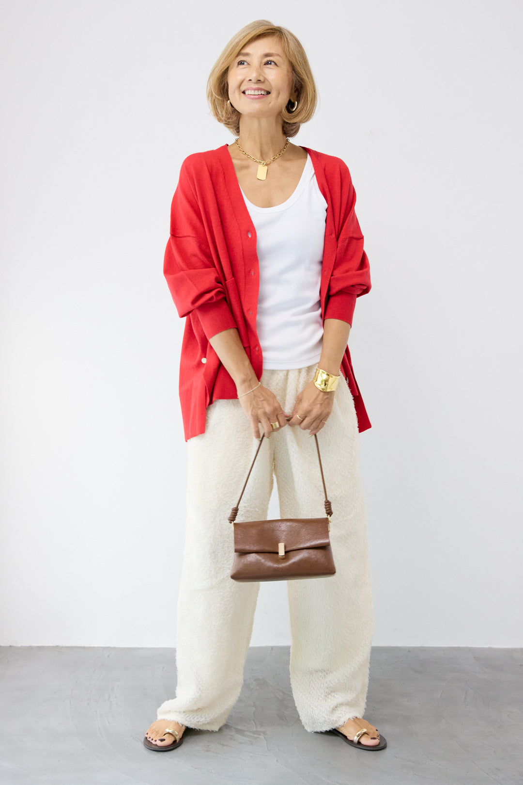 【REIKOコラボ】~防静電気・抗菌・紫外線防止・吸湿発熱~ウォームニットカーディガン