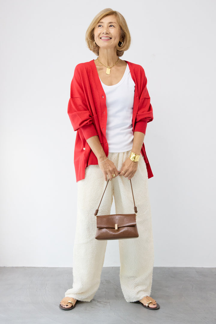 【REIKOコラボ】~防静電気・抗菌・紫外線防止・吸湿発熱~ウォームニットカーディガン