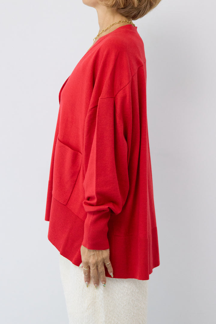 【REIKOコラボ】~防静電気・抗菌・紫外線防止・吸湿発熱~ウォームニットカーディガン