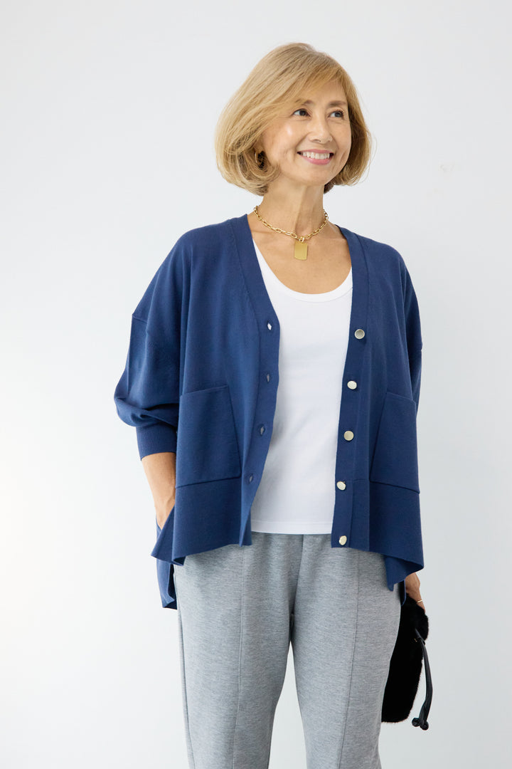 【REIKOコラボ】~防静電気・抗菌・紫外線防止・吸湿発熱~ウォームニットカーディガン