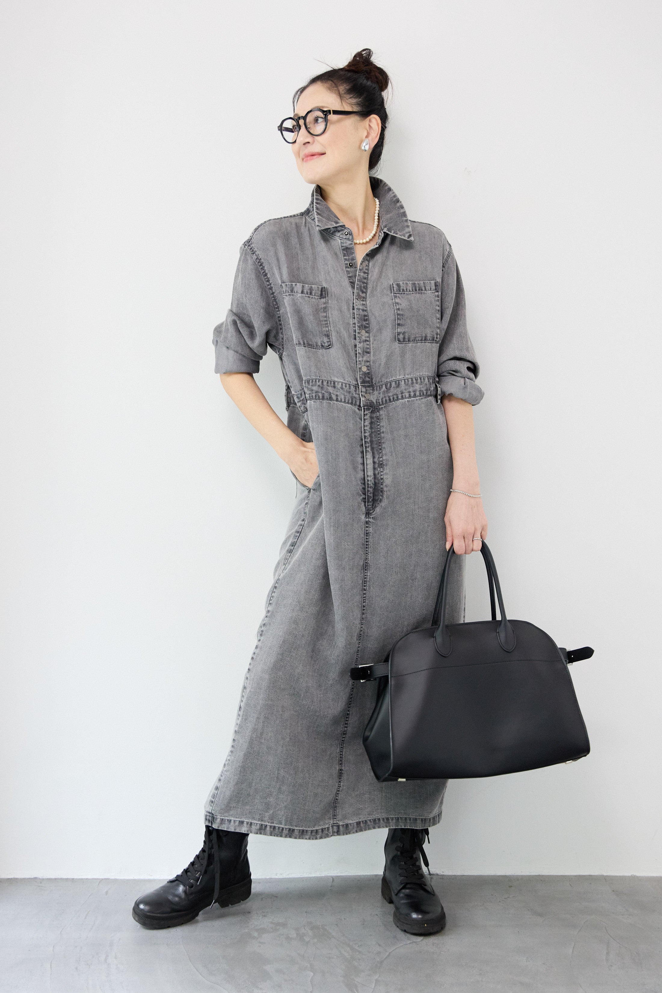 テンセルデニムワンピース – plusotoha