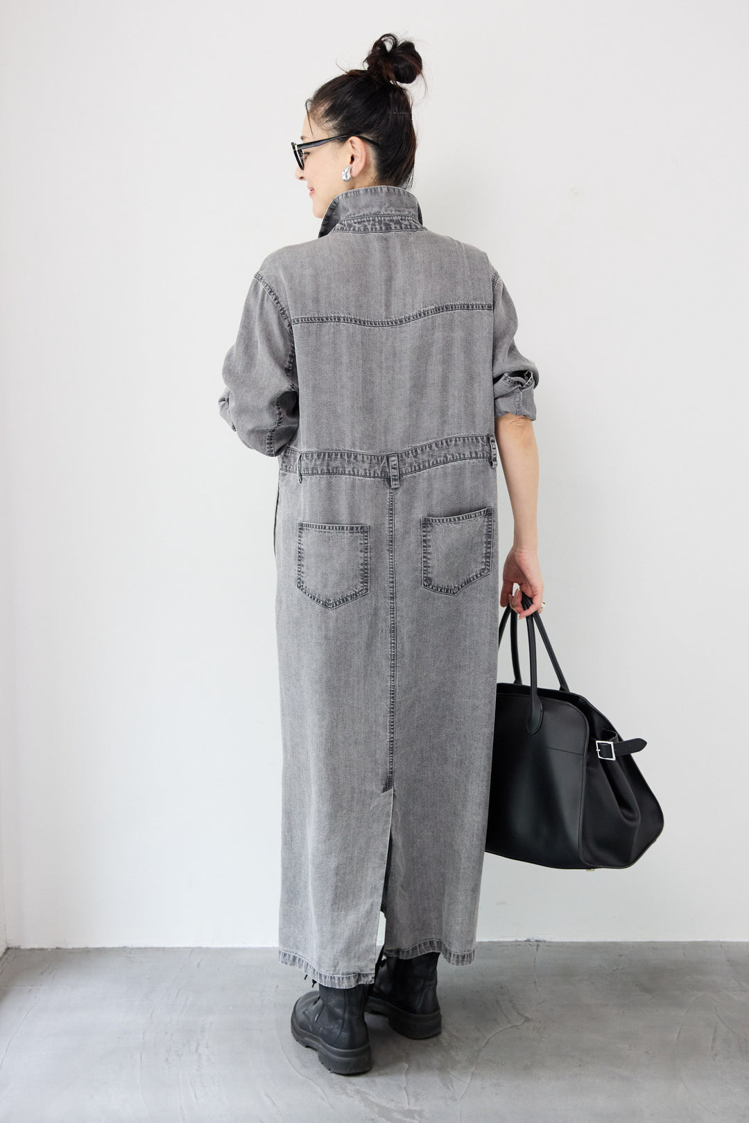 テンセルデニムワンピース