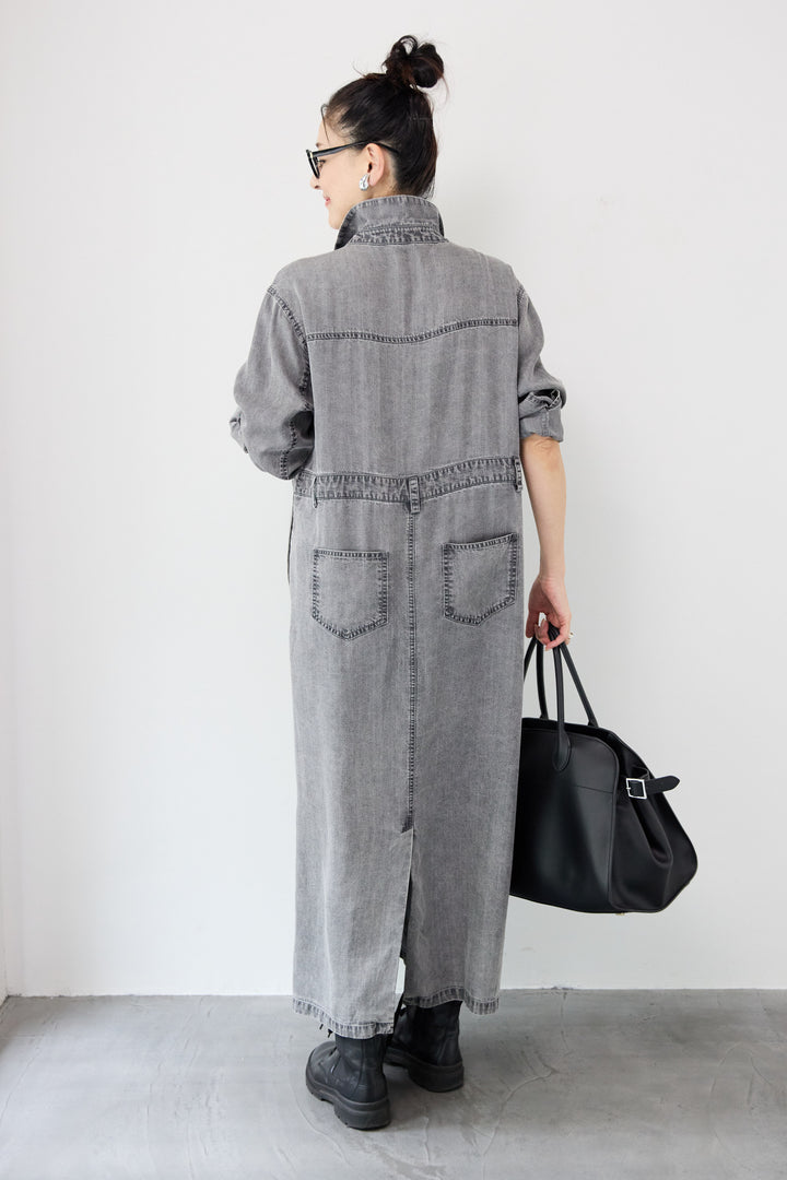 テンセルデニムワンピース
