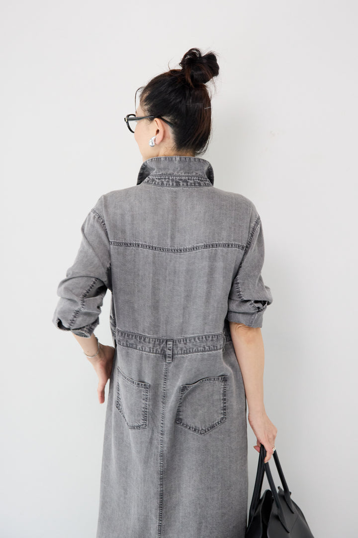 テンセルデニムワンピース