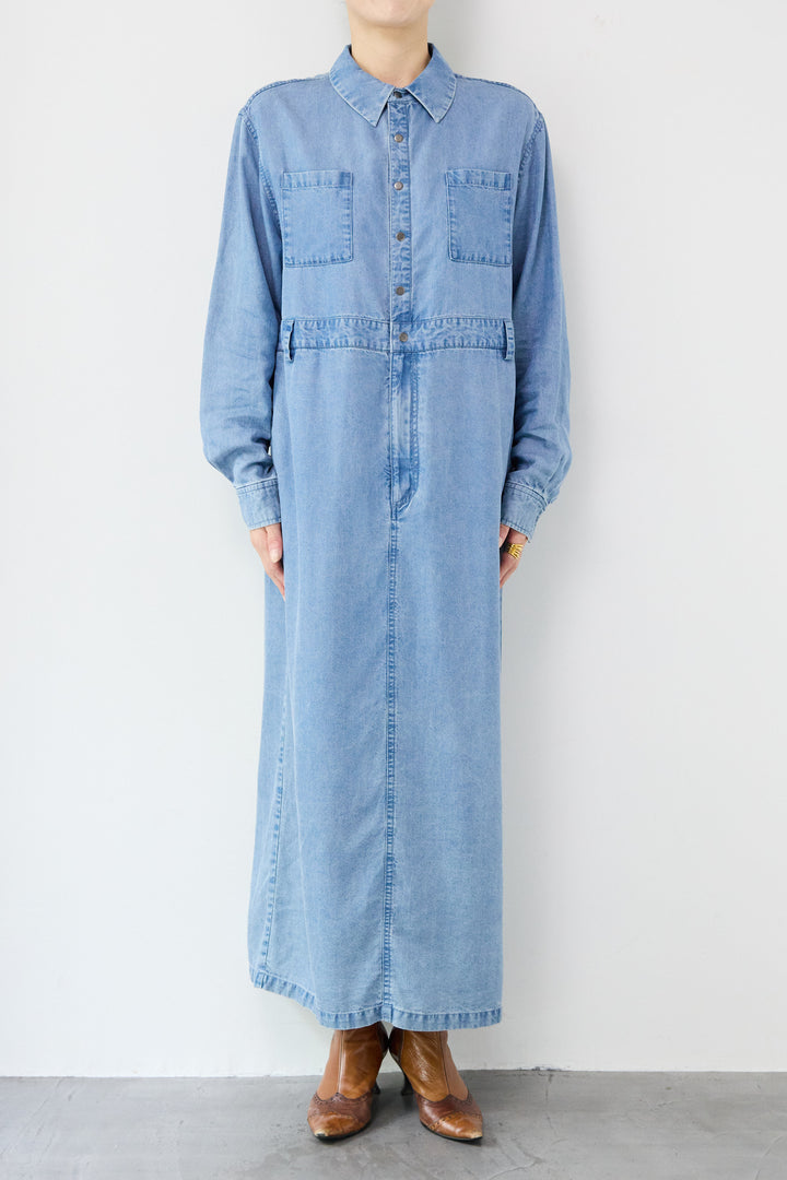 テンセルデニムワンピース