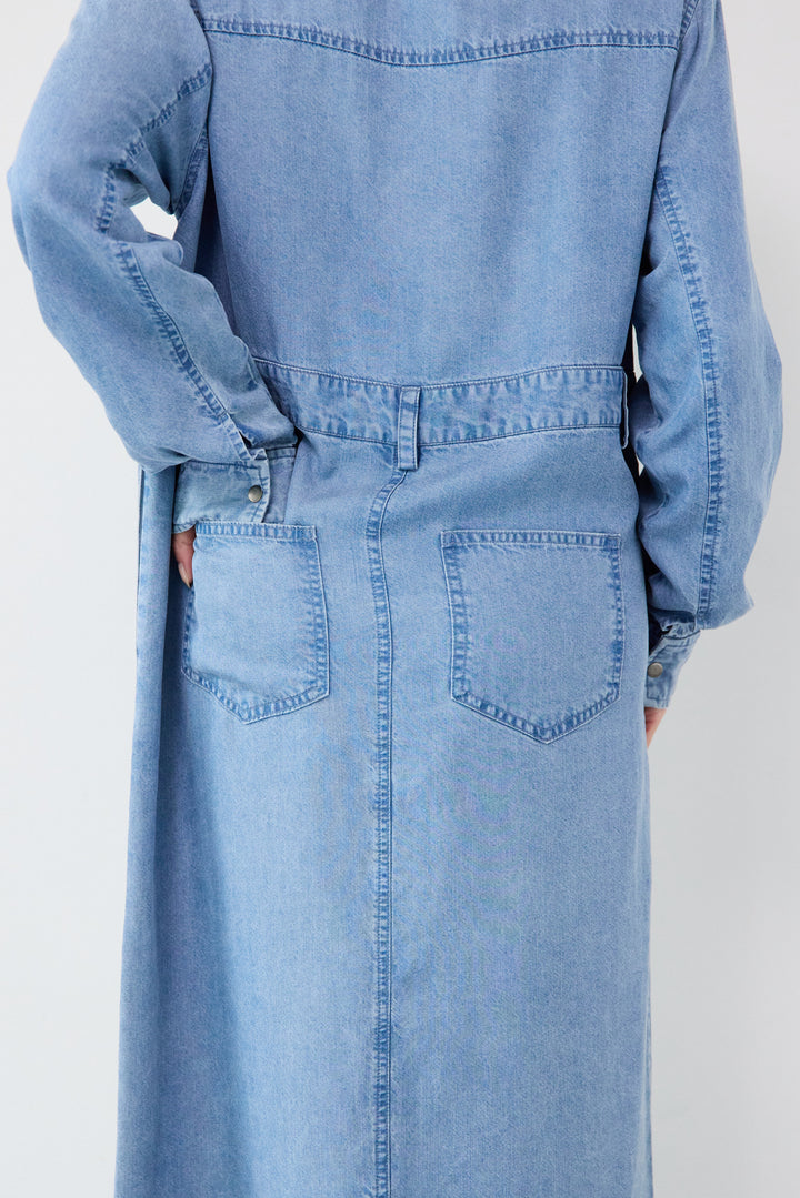 テンセルデニムワンピース