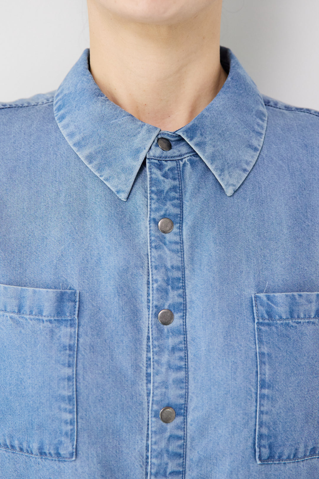 テンセルデニムワンピース