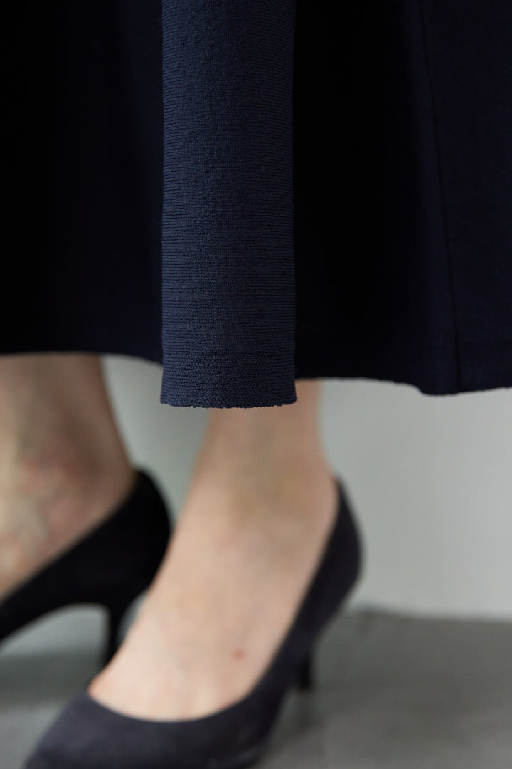 エアリーバイカラーニットワンピース