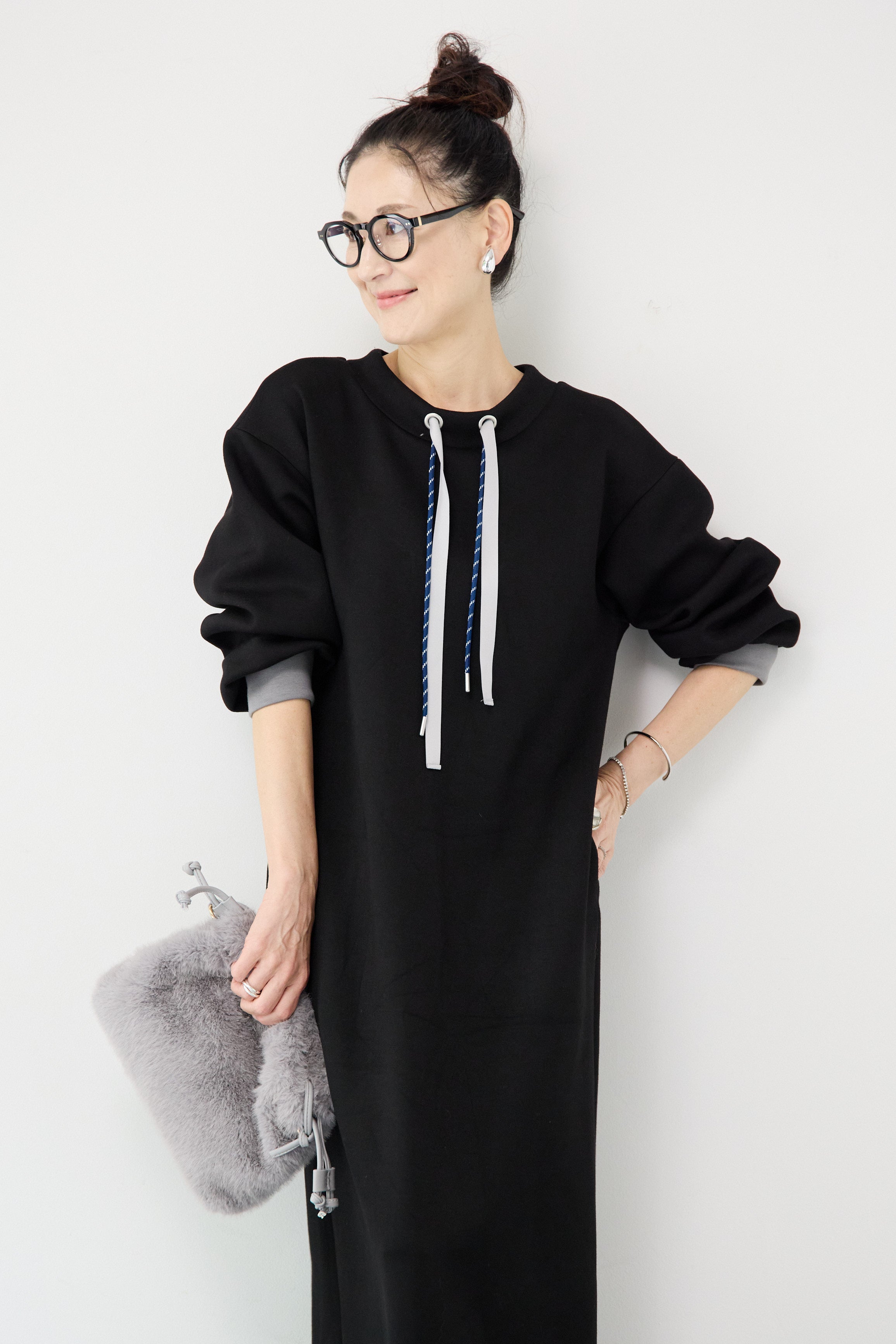 【新品】PLUS OTO.HA 2wayワンピース ブラック ダブルコードワンピース – plusotoha