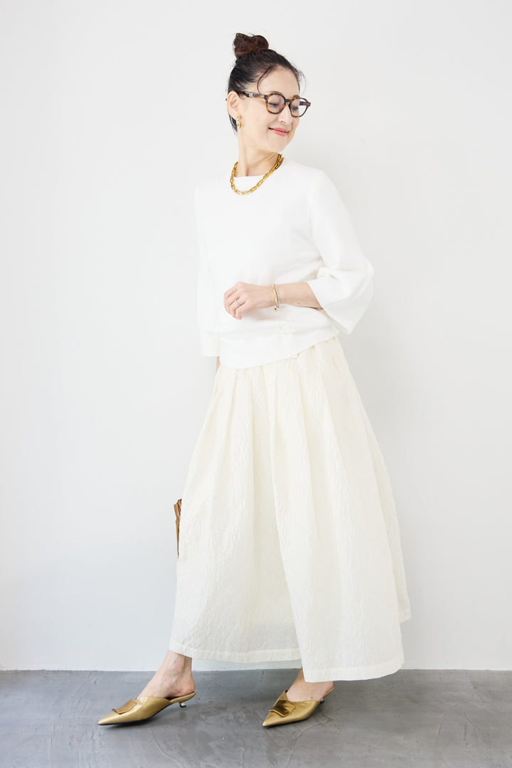 ジャガードタックフレアスカート