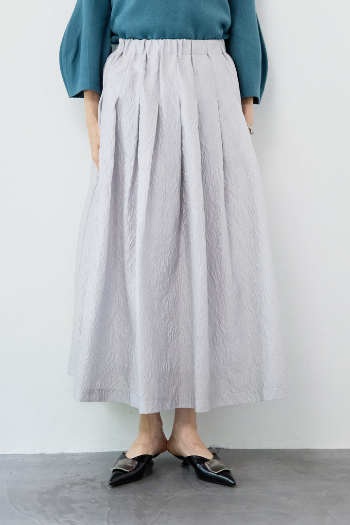 ジャガードタックフレアスカート