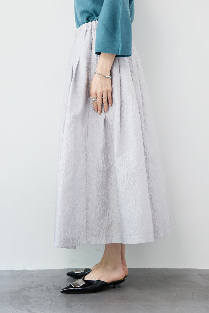 ジャガードタックフレアスカート