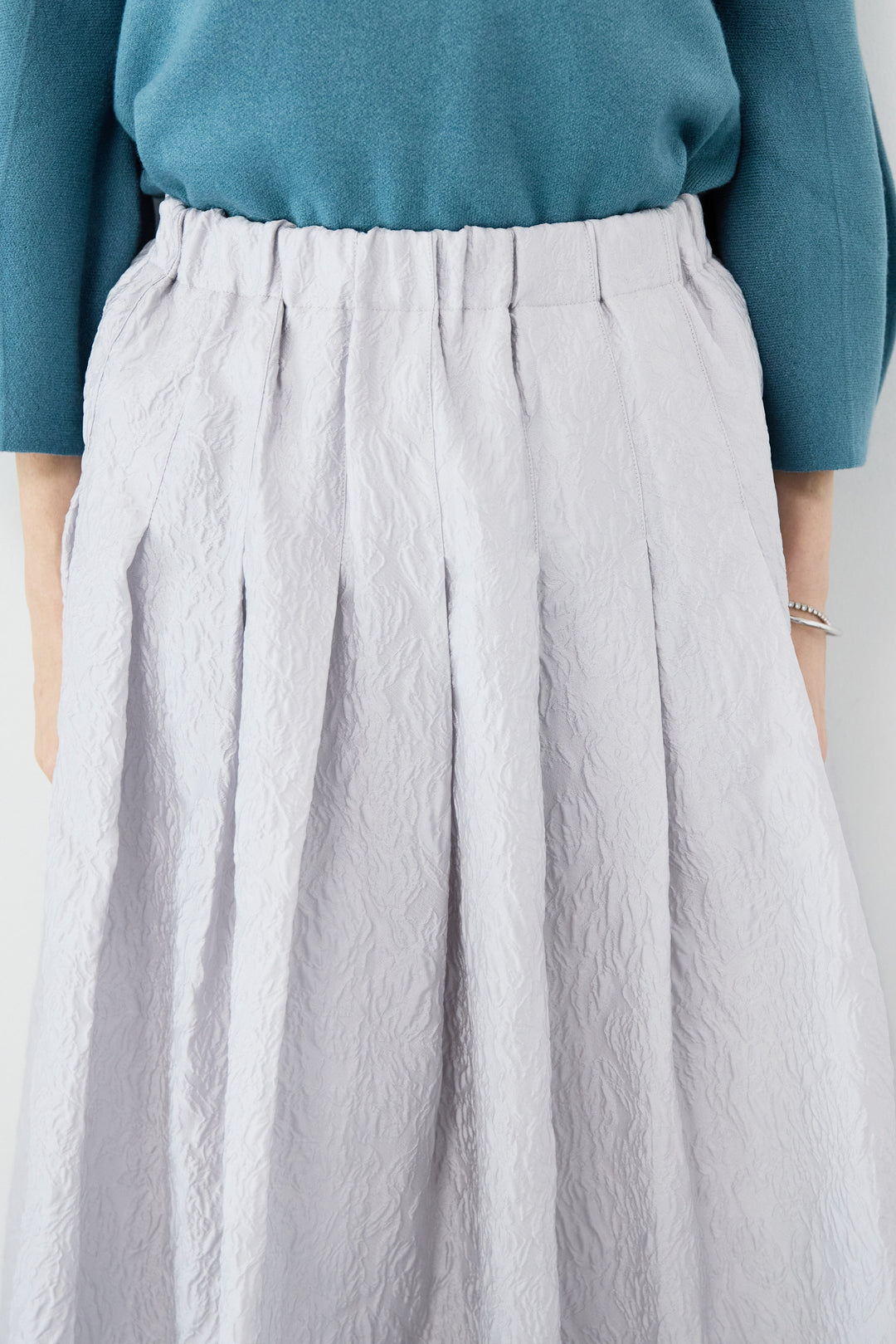 ジャガードタックフレアスカート