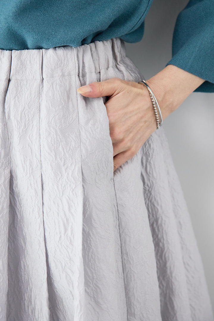 ジャガードタックフレアスカート