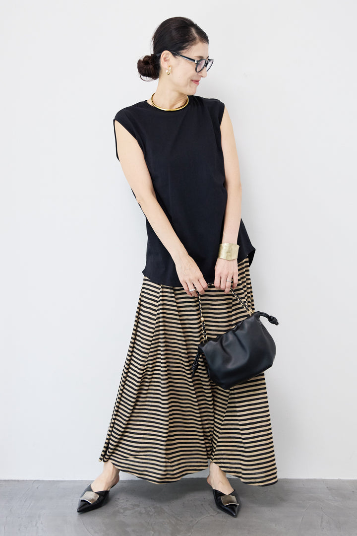 ボーダーカットスカート